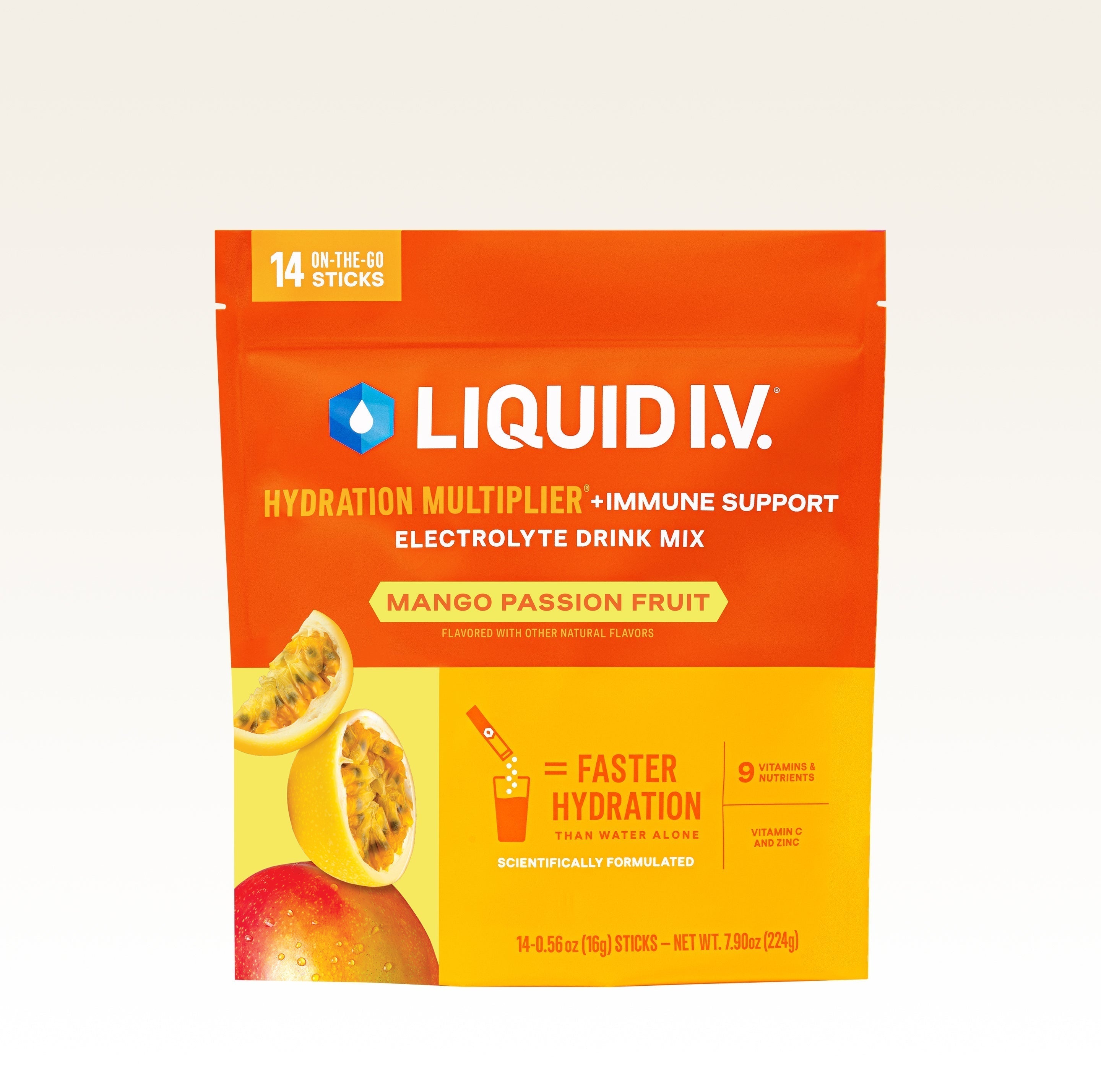 Mango Passionfruit Hydration Multiplier® +Immune Support - Daily Wellness