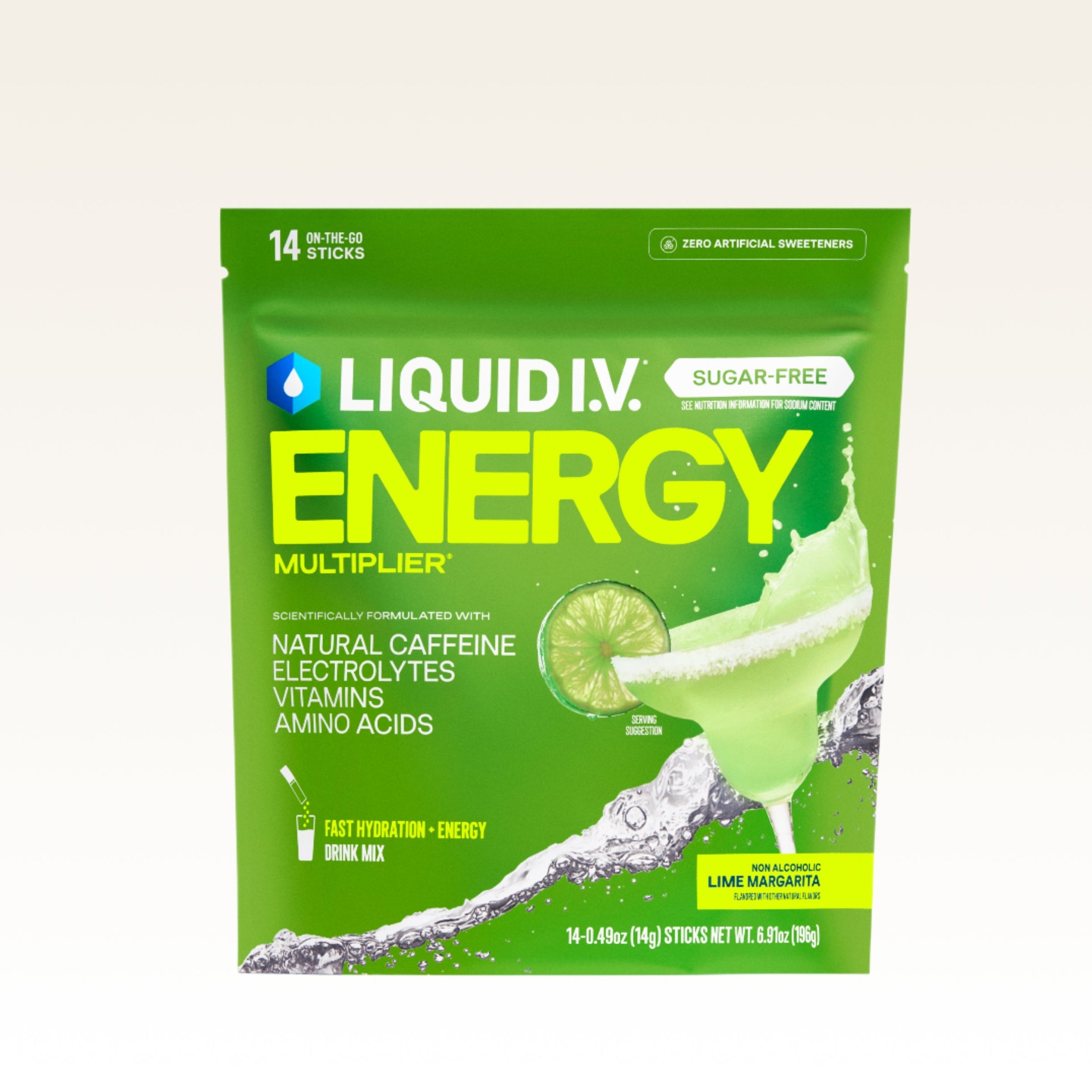 Lime Margarita Mocktail Sugar-Free Energy Multiplier® - Fresh Pour