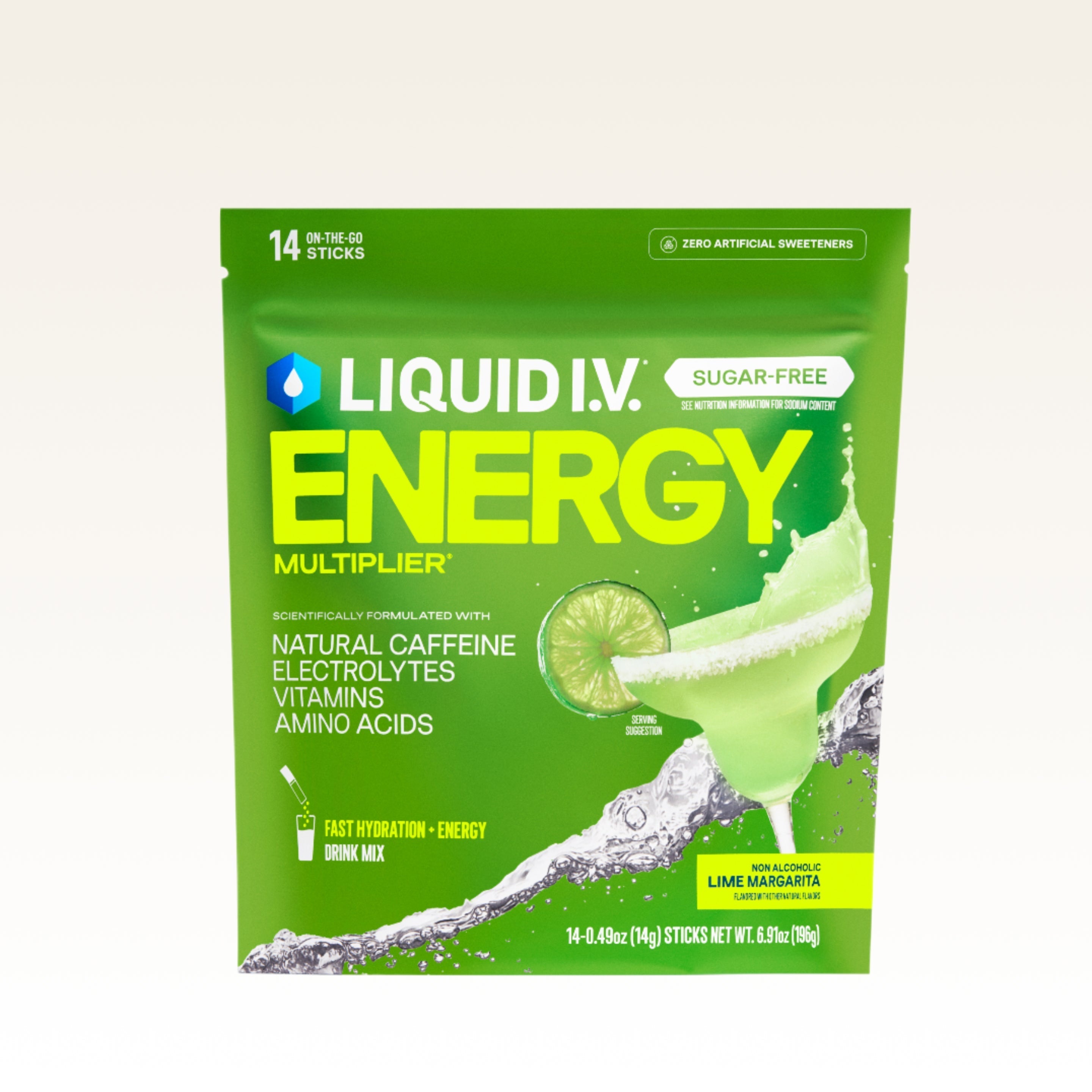 Lime Margarita Mocktail Sugar-Free Energy Multiplier® - Fresh Pour