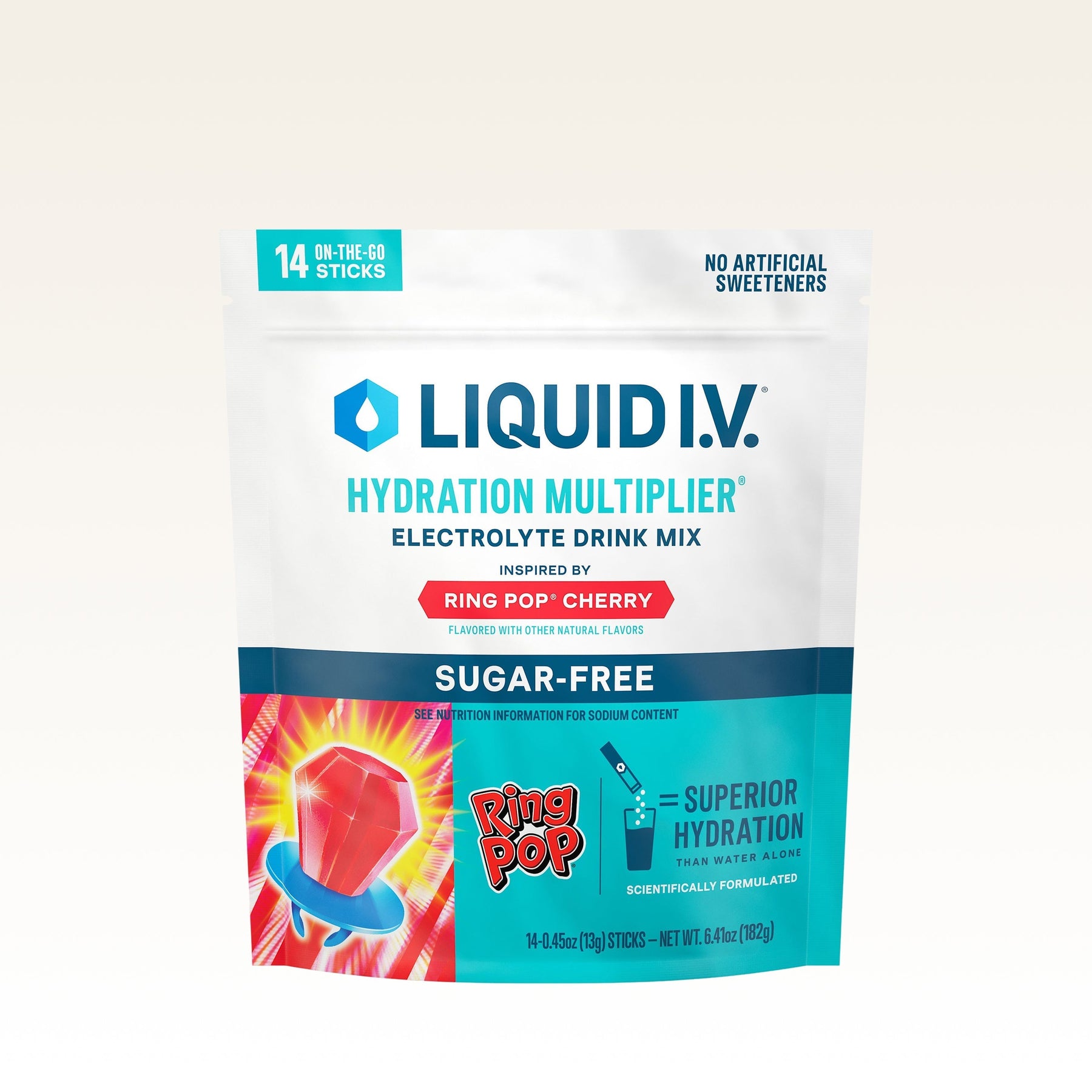 Ring Pop® Cherry Hydration Multiplier® Sugar-Free - Bright Flow